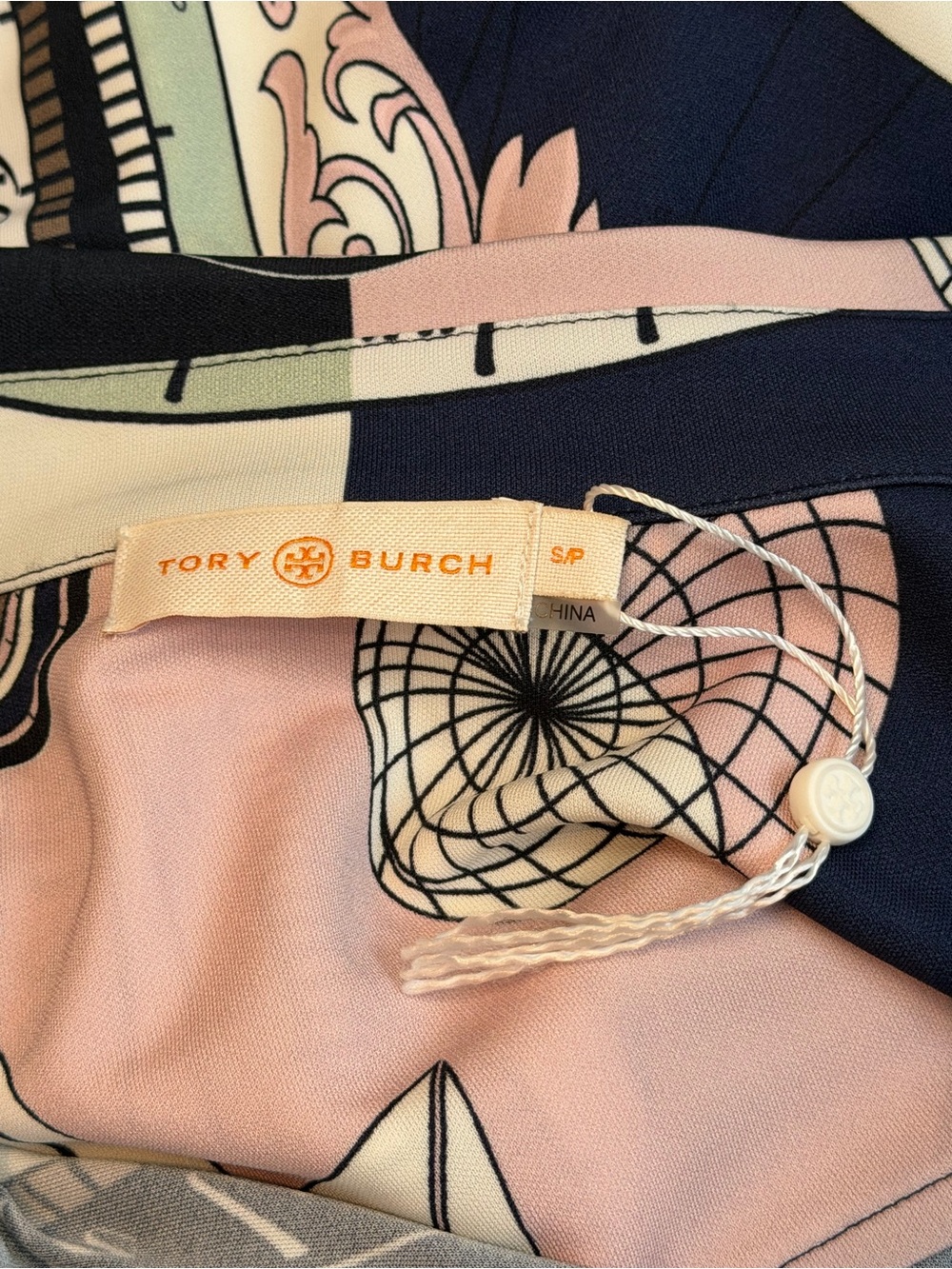 Tory Burch Crista Constellation Scarf Print Shirt Dress | Small - Picture 7 of 8